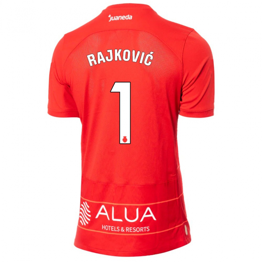 Criança Camisola Predrag Rajkovic #1 Vermelho Principal 2023/24 Camisa