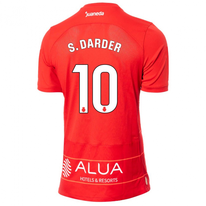 Criança Camisola Sergi Darder #10 Vermelho Principal 2023/24 Camisa