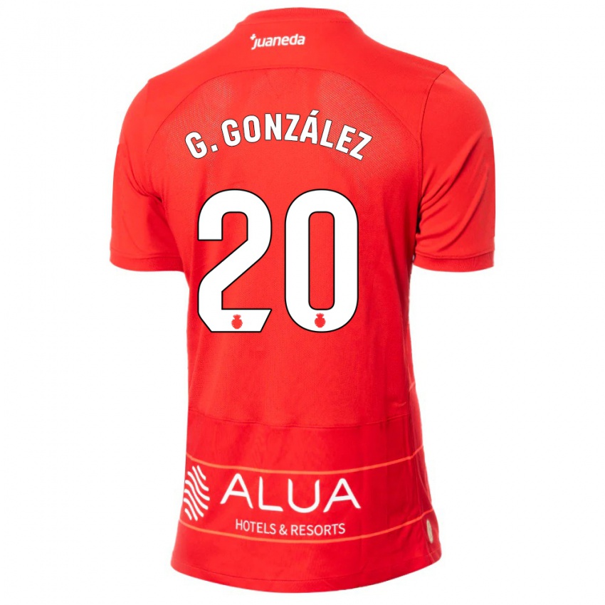 Criança Camisola Giovanni González #20 Vermelho Principal 2023/24 Camisa