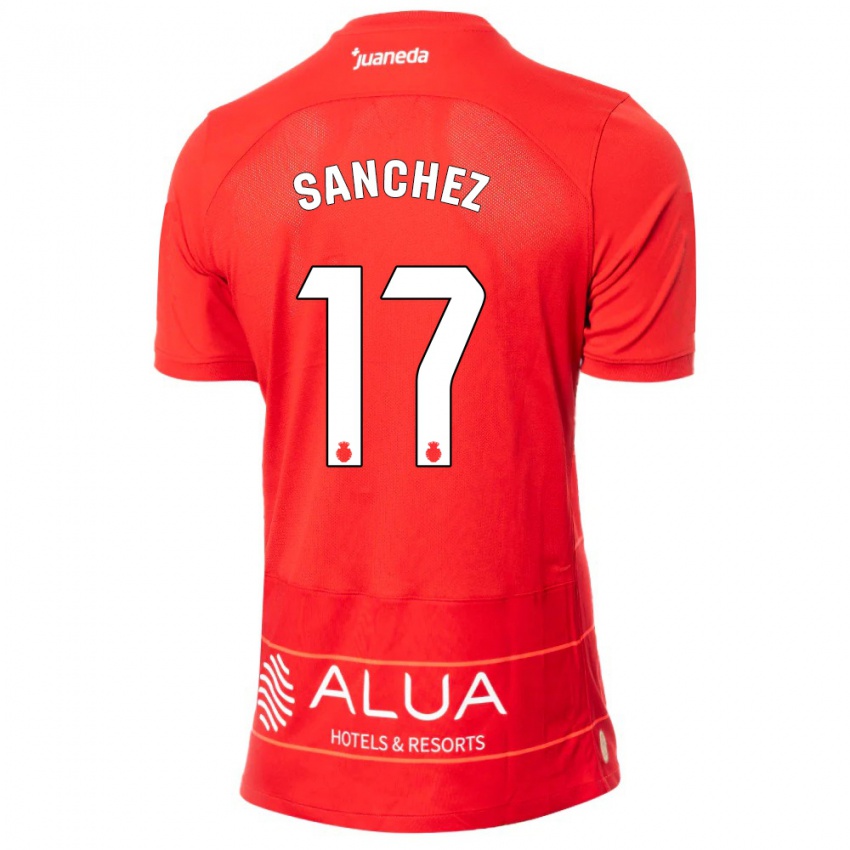 Criança Camisola Avelino Sánchez #17 Vermelho Principal 2023/24 Camisa