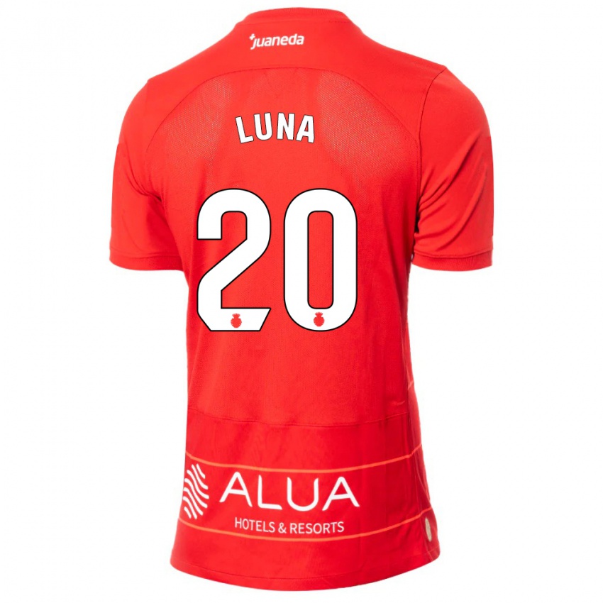 Criança Camisola Daniel Luna #20 Vermelho Principal 2023/24 Camisa