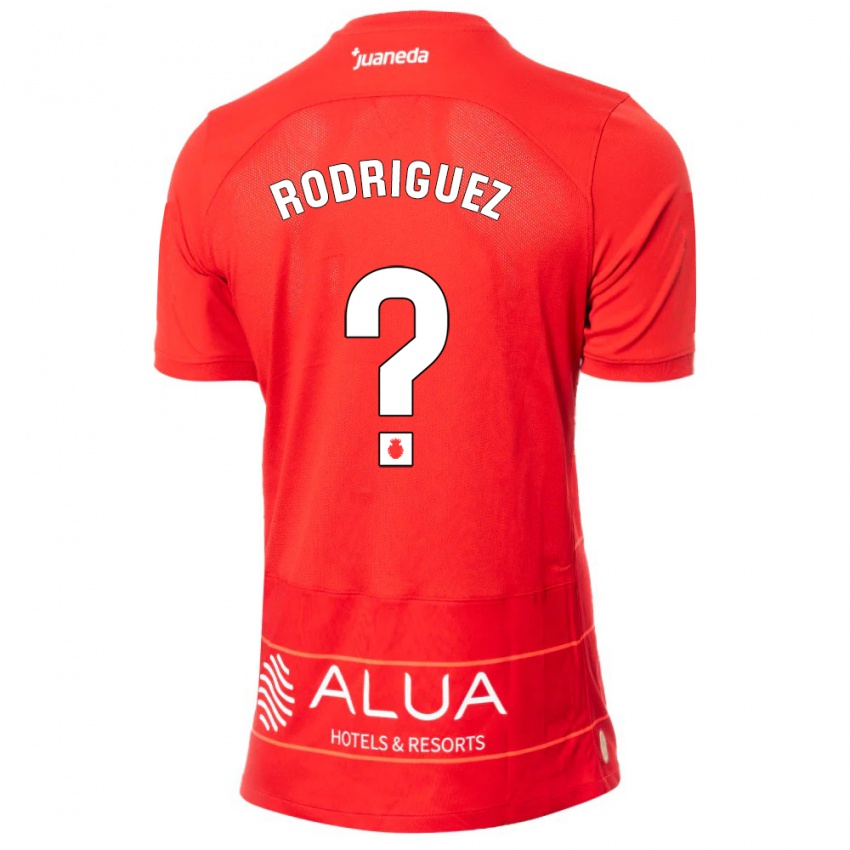 Criança Camisola Gabriel Rodríguez #0 Vermelho Principal 2023/24 Camisa