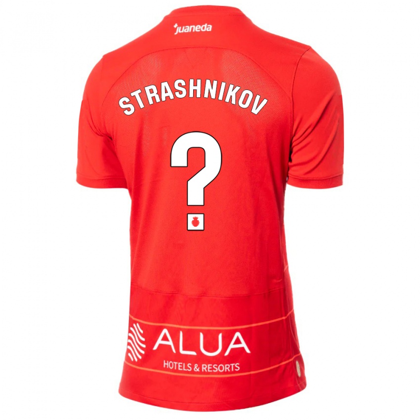 Criança Camisola Nikolay Strashnikov #0 Vermelho Principal 2023/24 Camisa