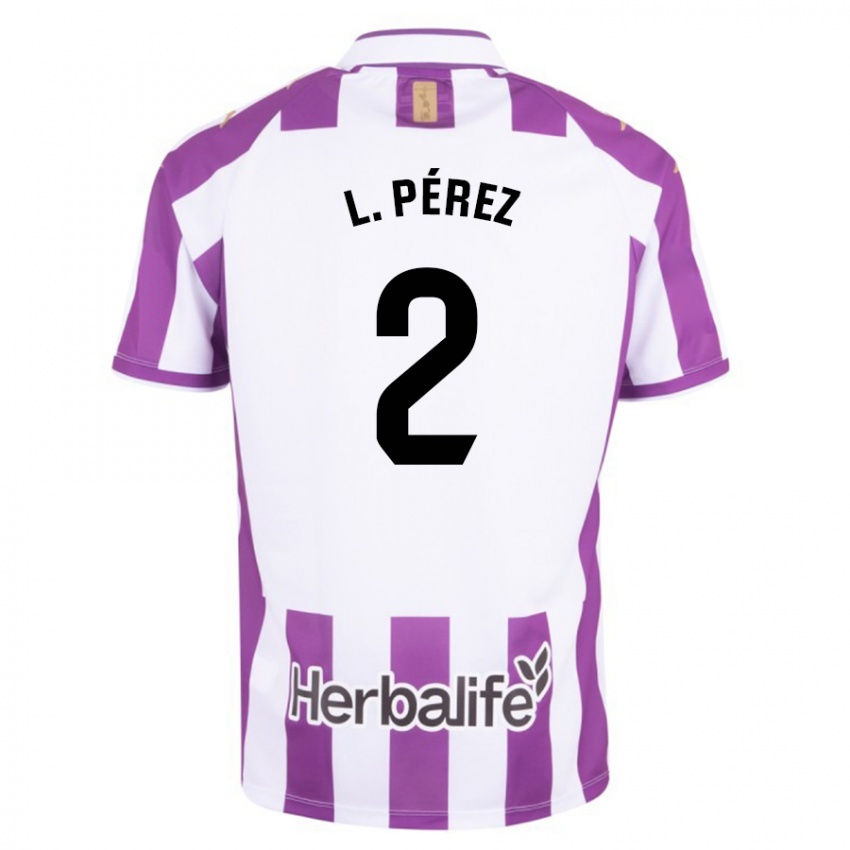 Criança Camisola Luis Pérez #2 Roxo Principal 2023/24 Camisa