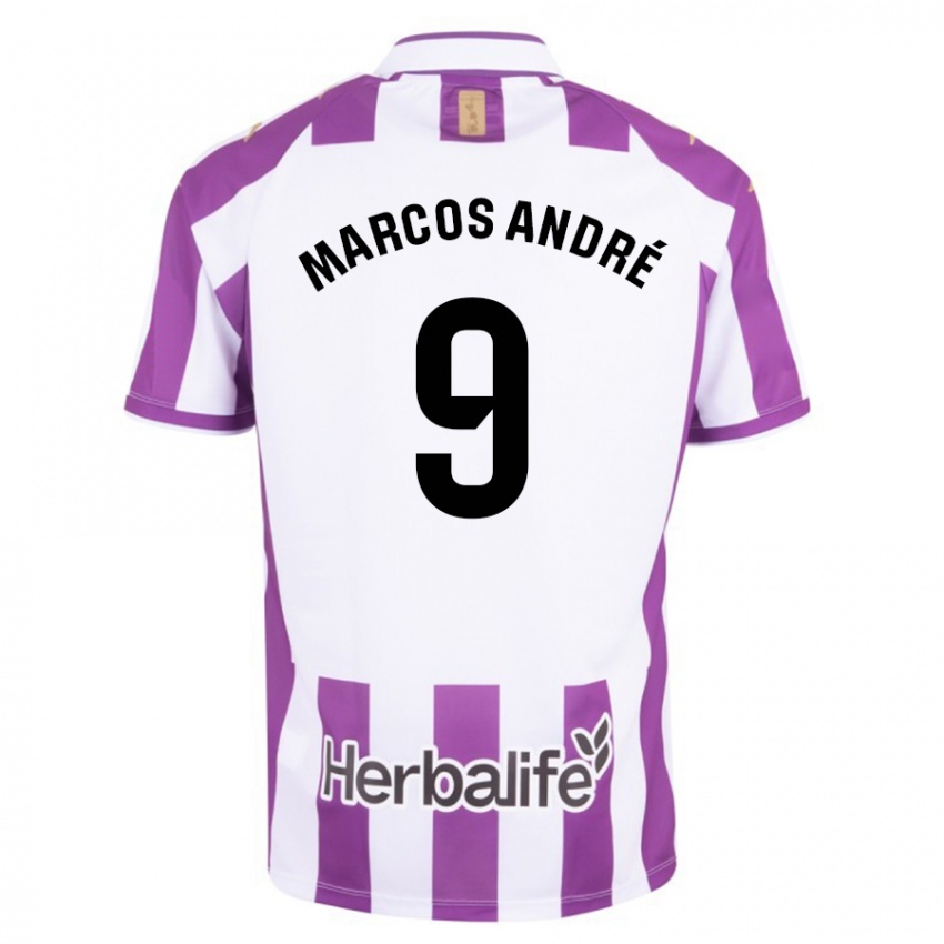 Criança Camisola Marcos André #9 Roxo Principal 2023/24 Camisa