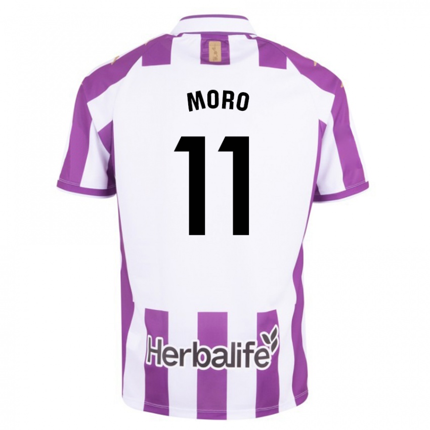 Criança Camisola Raúl Moro #11 Roxo Principal 2023/24 Camisa