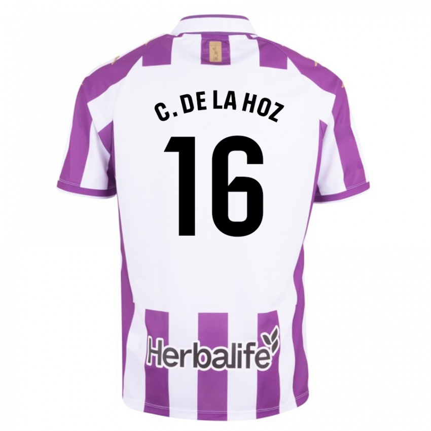 Criança Camisola César De La Hoz #16 Roxo Principal 2023/24 Camisa