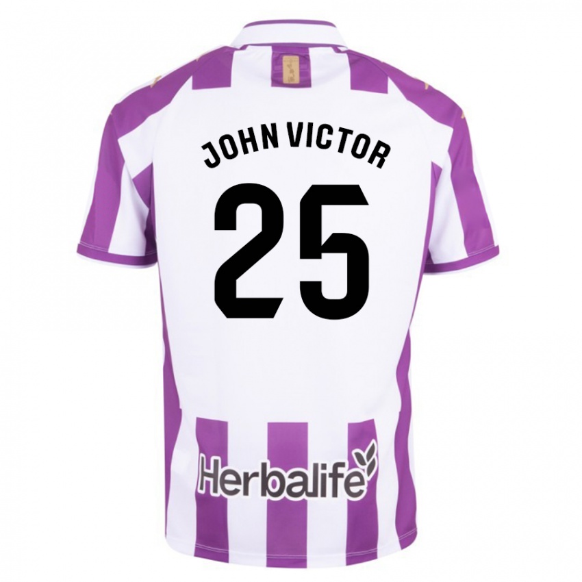 Criança Camisola John Victor #25 Roxo Principal 2023/24 Camisa