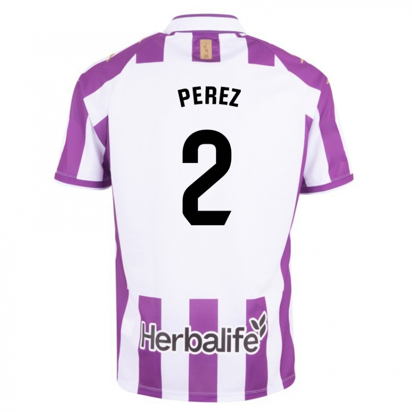 Criança Camisola Iker Pérez #2 Roxo Principal 2023/24 Camisa