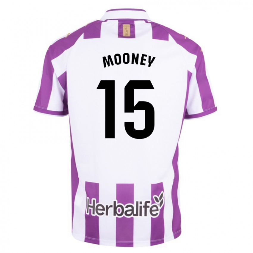 Criança Camisola Fionn Mooney #15 Roxo Principal 2023/24 Camisa