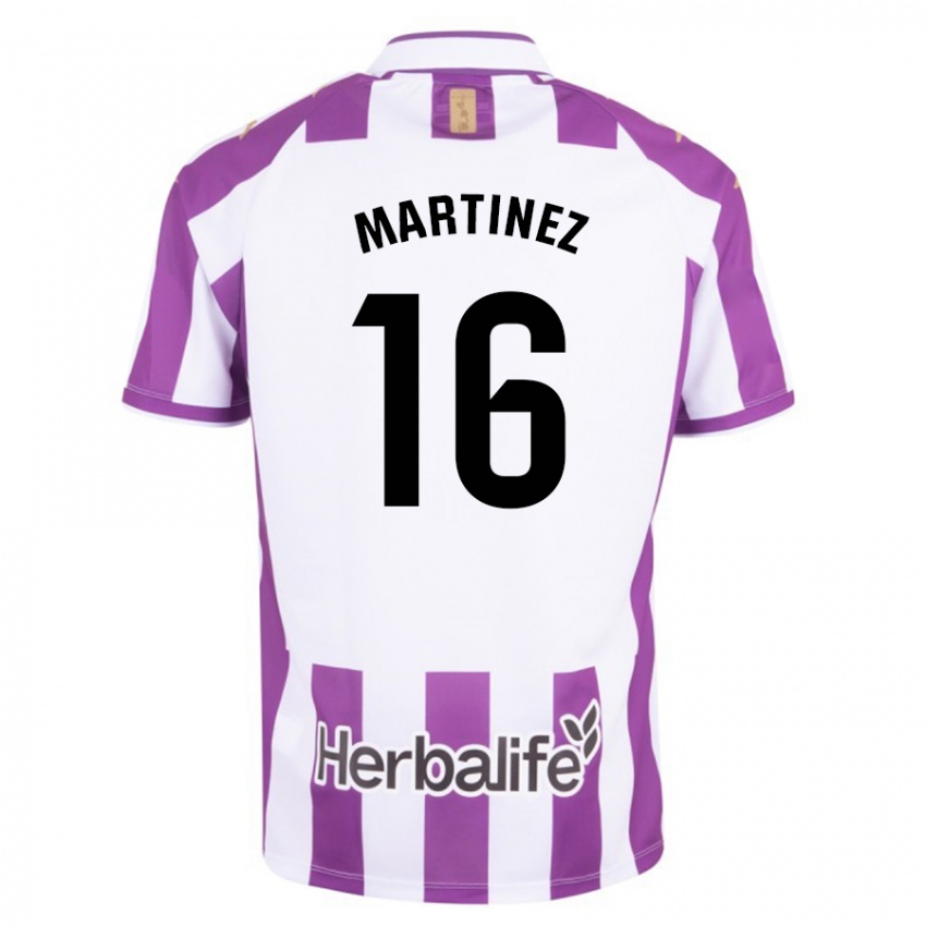 Criança Camisola Jesús Martínez #16 Roxo Principal 2023/24 Camisa