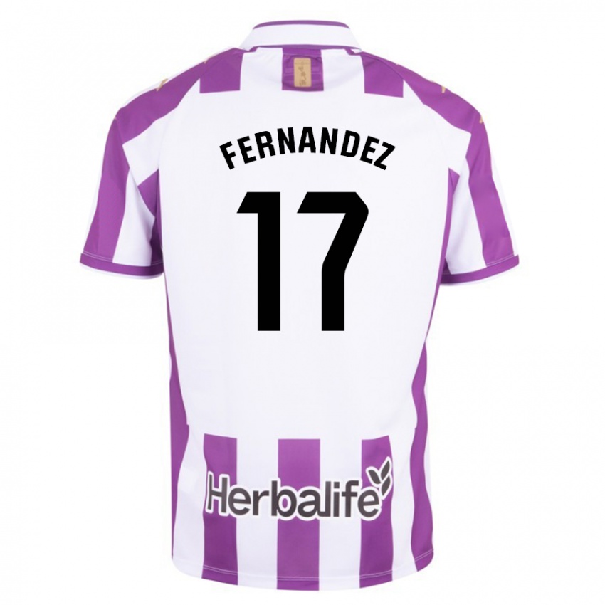 Criança Camisola Dani Fernández #17 Roxo Principal 2023/24 Camisa