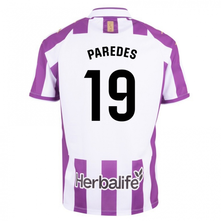 Criança Camisola Yago Paredes #19 Roxo Principal 2023/24 Camisa