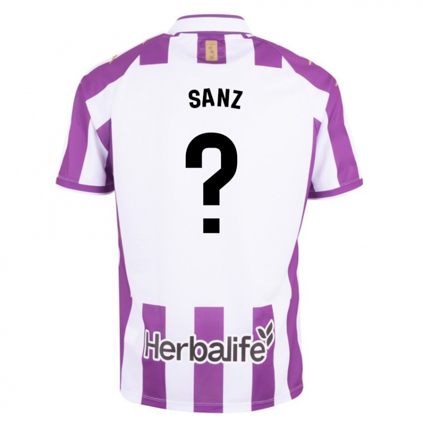 Criança Camisola David Sanz #0 Roxo Principal 2023/24 Camisa