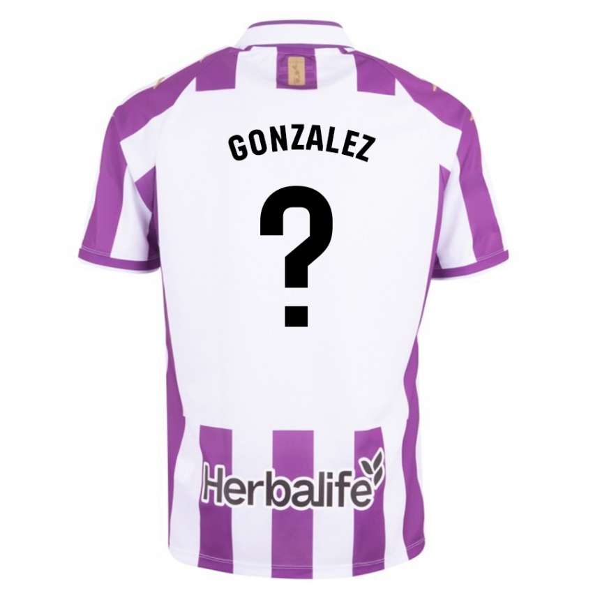 Criança Camisola Santi González #0 Roxo Principal 2023/24 Camisa