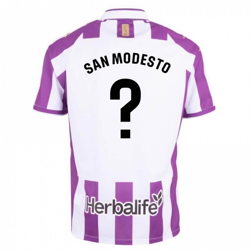 Criança Camisola Hugo San Modesto #0 Roxo Principal 2023/24 Camisa