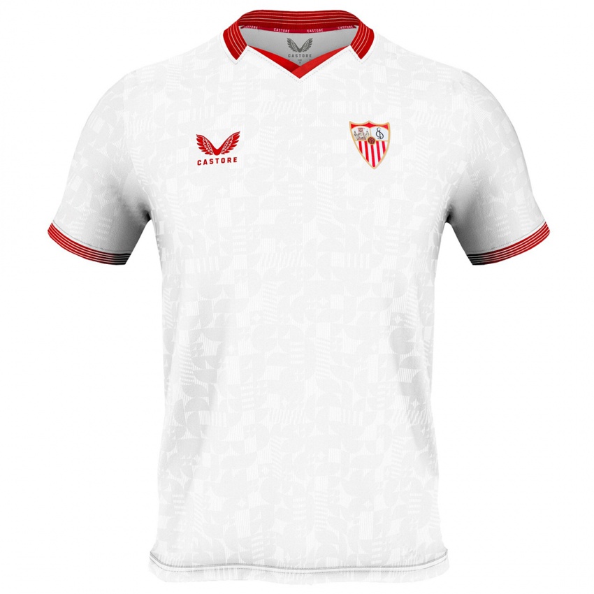 Criança Camisola José Castillo #22 Branco Principal 2023/24 Camisa