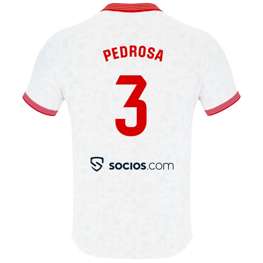 Criança Camisola Adrià Pedrosa #3 Branco Principal 2023/24 Camisa