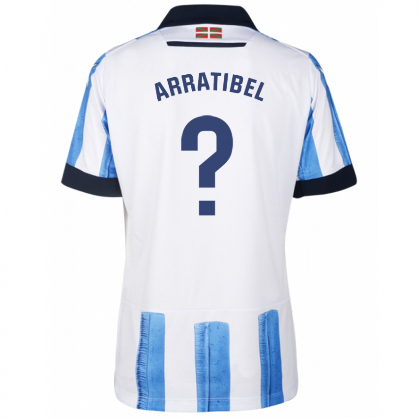 Criança Camisola Beñat Arratibel #0 Branco Azulado Principal 2023/24 Camisa