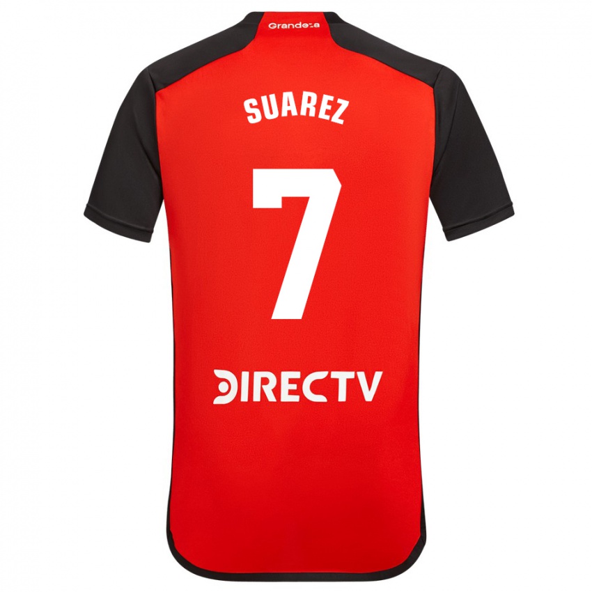 Criança Camisola Matias Suarez #7 Vermelho Alternativa 2023/24 Camisa