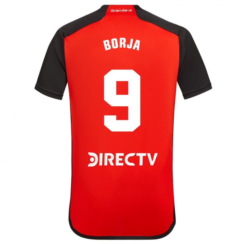 Criança Camisola Miguel Borja #9 Vermelho Alternativa 2023/24 Camisa