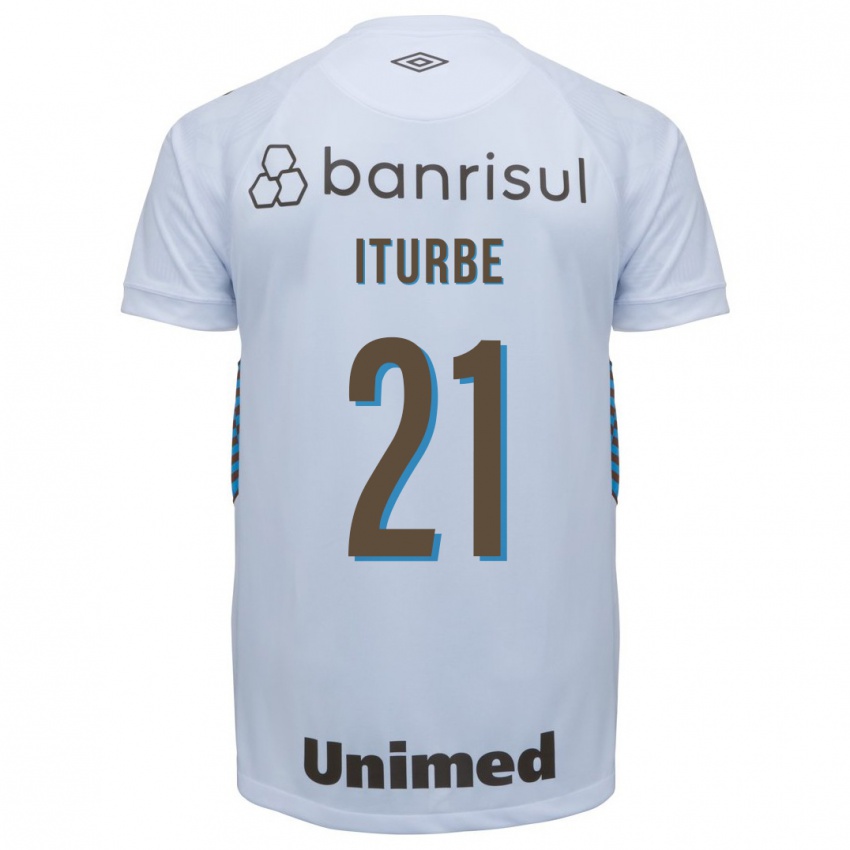 Criança Camisola Juan Iturbe #21 Branco Alternativa 2023/24 Camisa