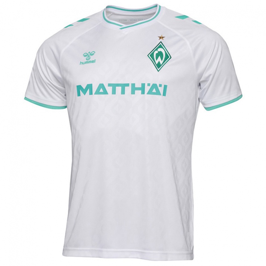 Criança Camisola Mitchell Weiser #8 Branco Alternativa 2023/24 Camisa