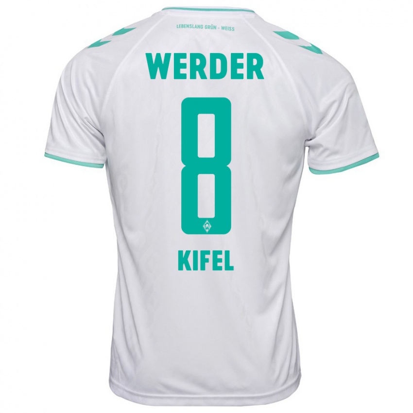 Criança Camisola Denis Kifel #8 Branco Alternativa 2023/24 Camisa