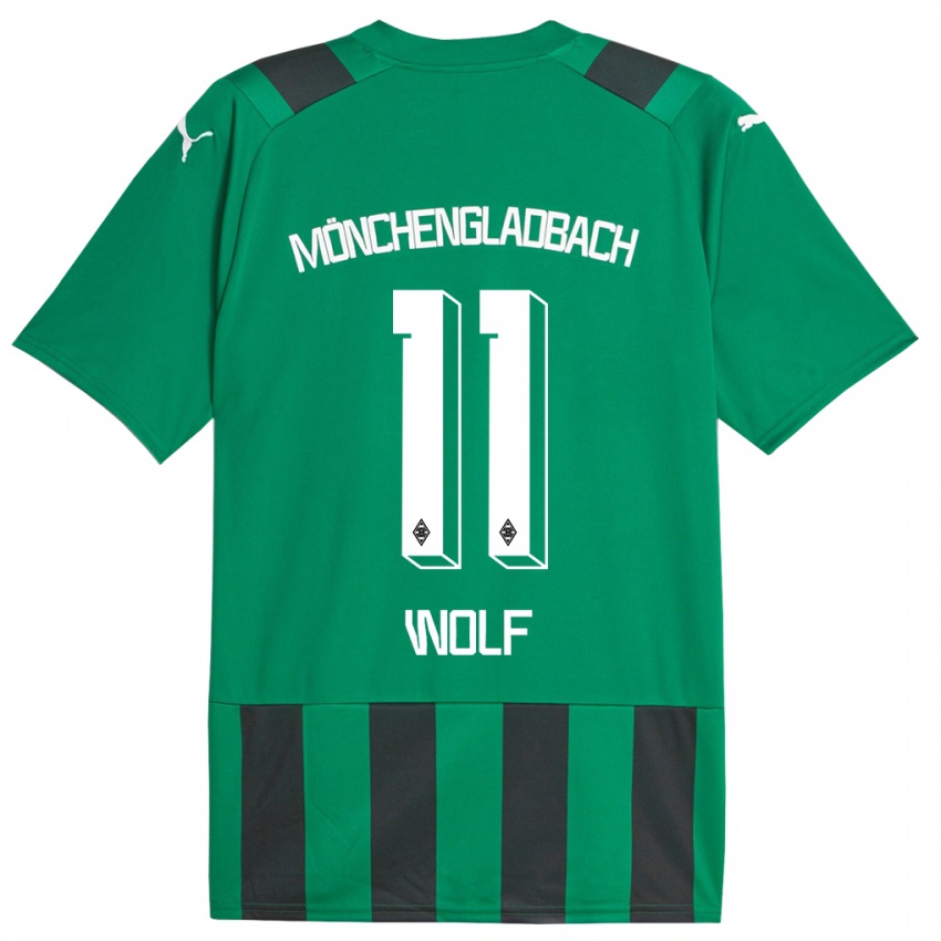 Criança Camisola Hannes Wolf #11 Preto Verde Alternativa 2023/24 Camisa