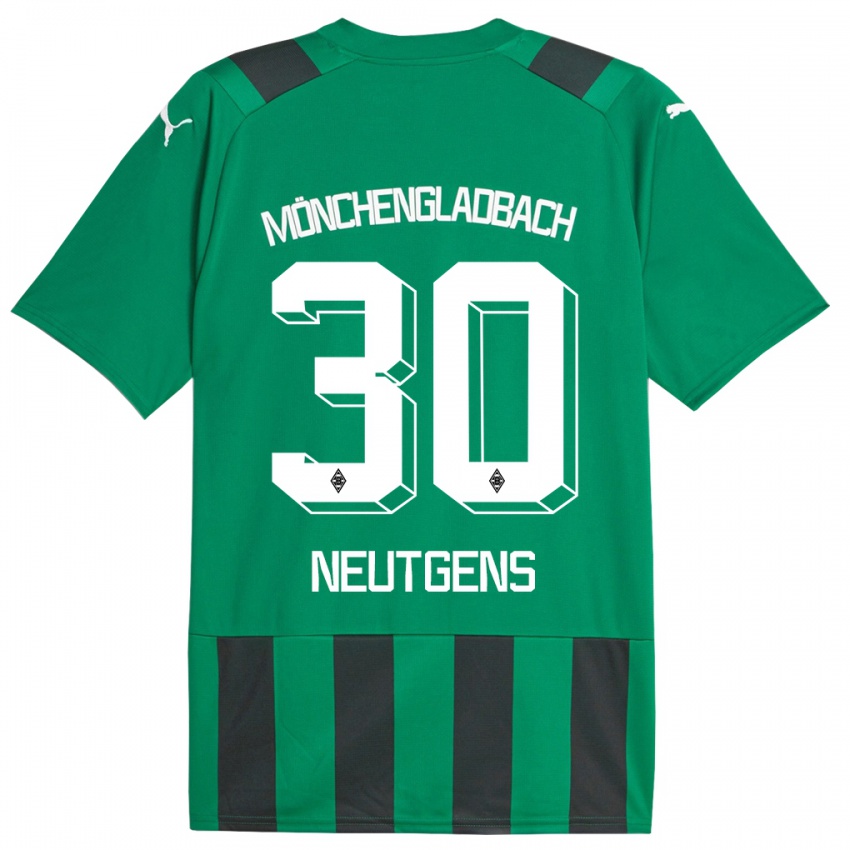 Criança Camisola Maximilian Neutgens #30 Preto Verde Alternativa 2023/24 Camisa