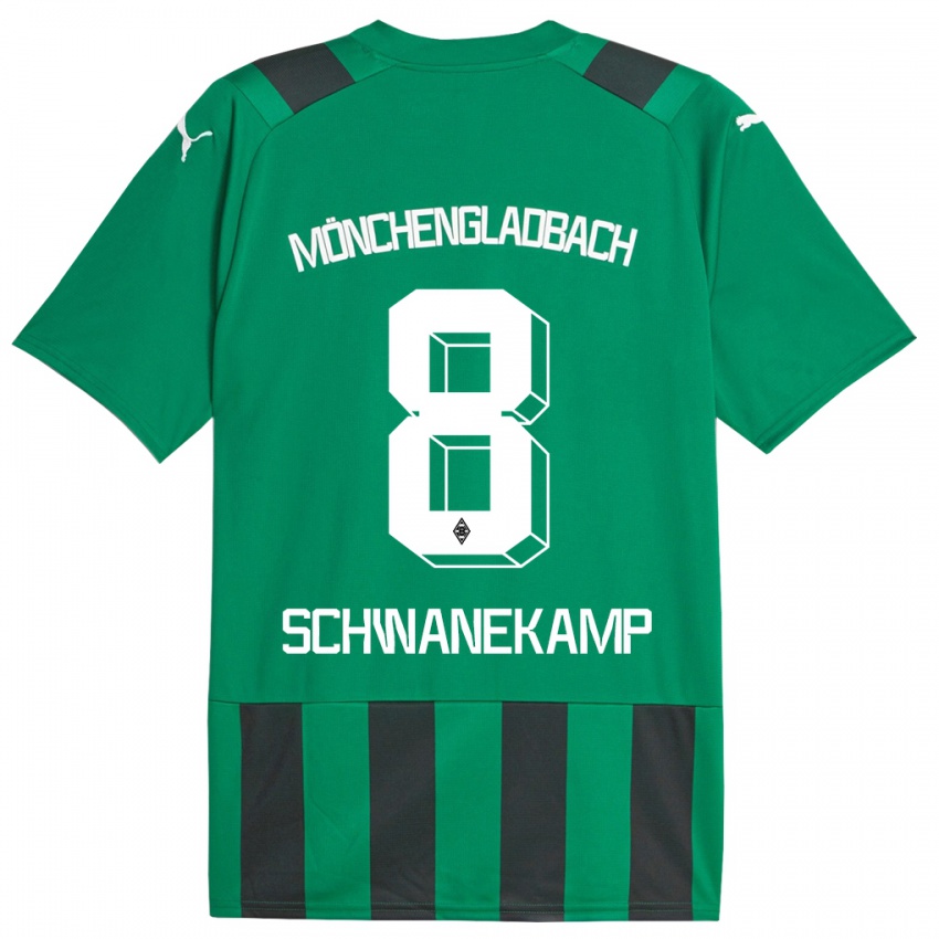 Criança Camisola Jana Schwanekamp #8 Preto Verde Alternativa 2023/24 Camisa