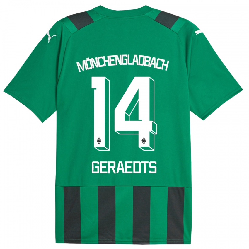 Criança Camisola Kelsey Geraedts #14 Preto Verde Alternativa 2023/24 Camisa
