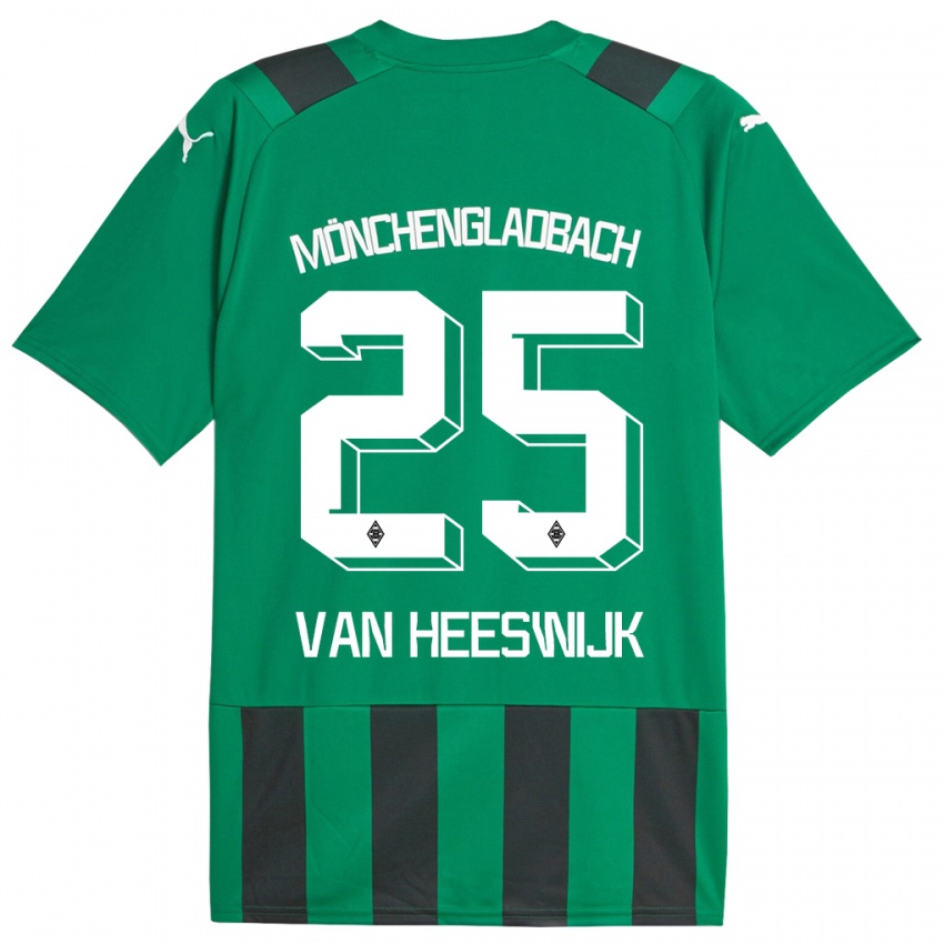 Criança Camisola Amber Van Heeswijk #25 Preto Verde Alternativa 2023/24 Camisa