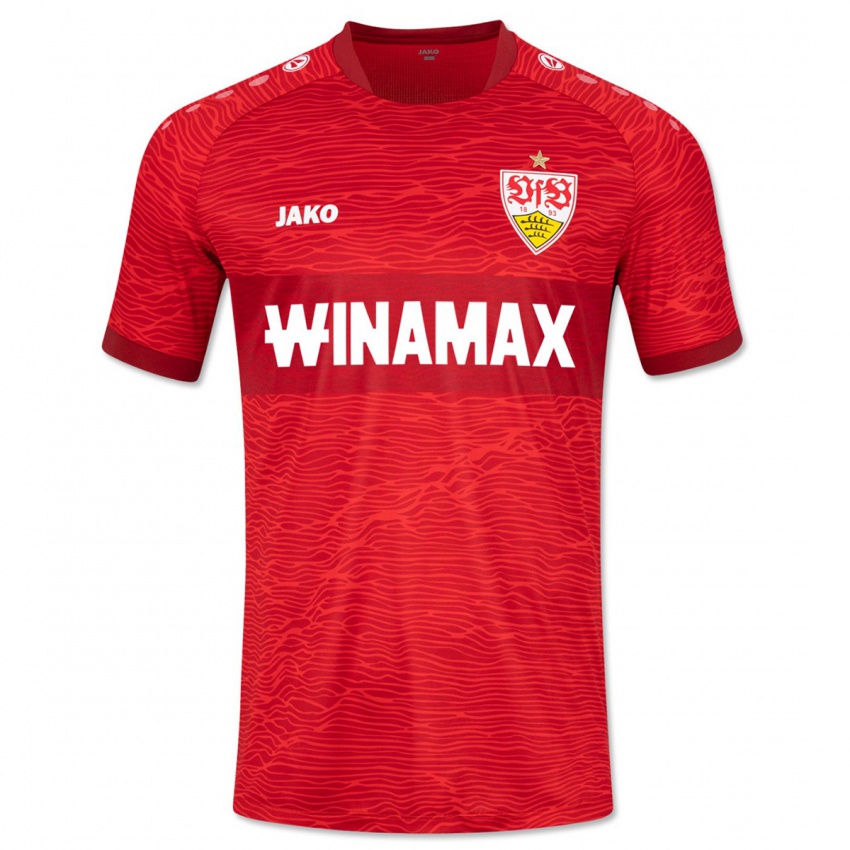 Criança Camisola Nikolas Nartey #28 Vermelho Alternativa 2023/24 Camisa