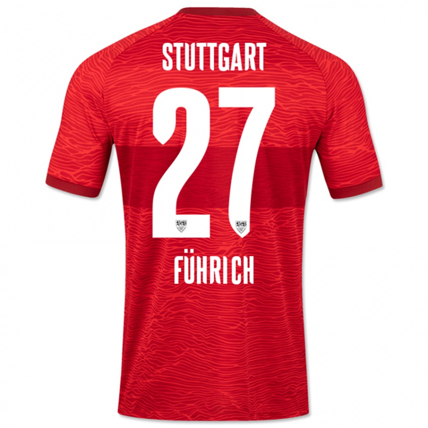 Criança Camisola Chris Führich #27 Vermelho Alternativa 2023/24 Camisa