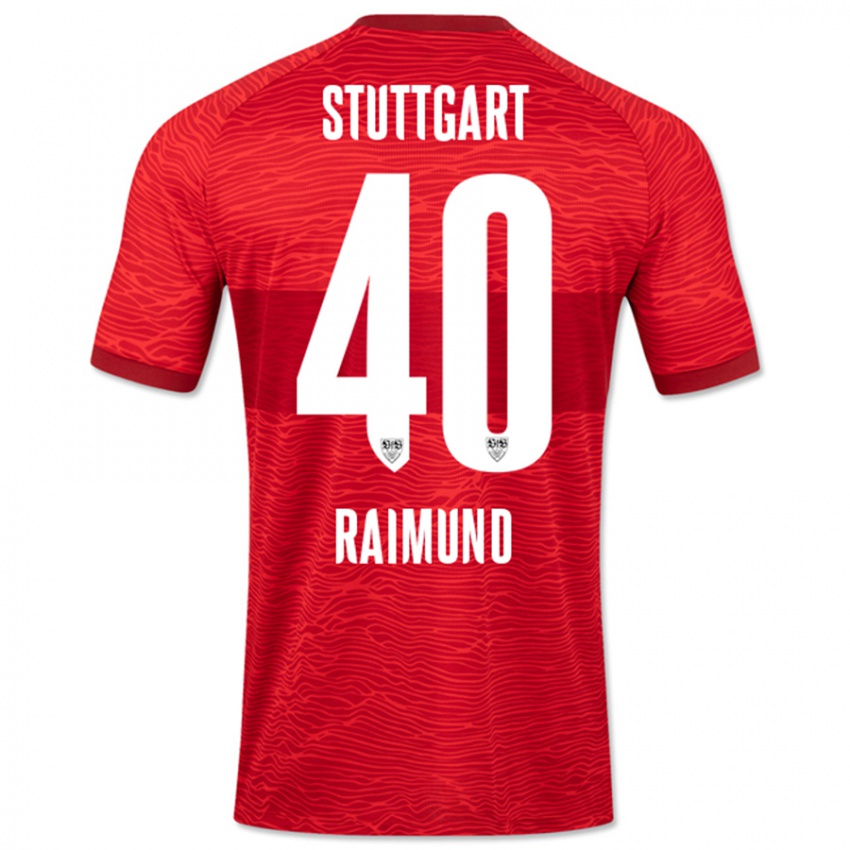 Criança Camisola Luca Raimund #40 Vermelho Alternativa 2023/24 Camisa