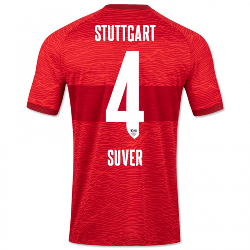 Criança Camisola Jakov Suver #4 Vermelho Alternativa 2023/24 Camisa