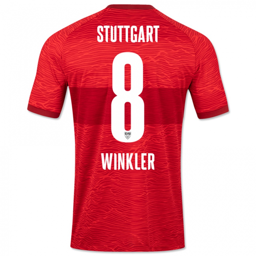 Criança Camisola Nathan Winkler #8 Vermelho Alternativa 2023/24 Camisa