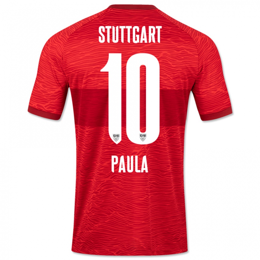 Criança Camisola Raul Paula #10 Vermelho Alternativa 2023/24 Camisa