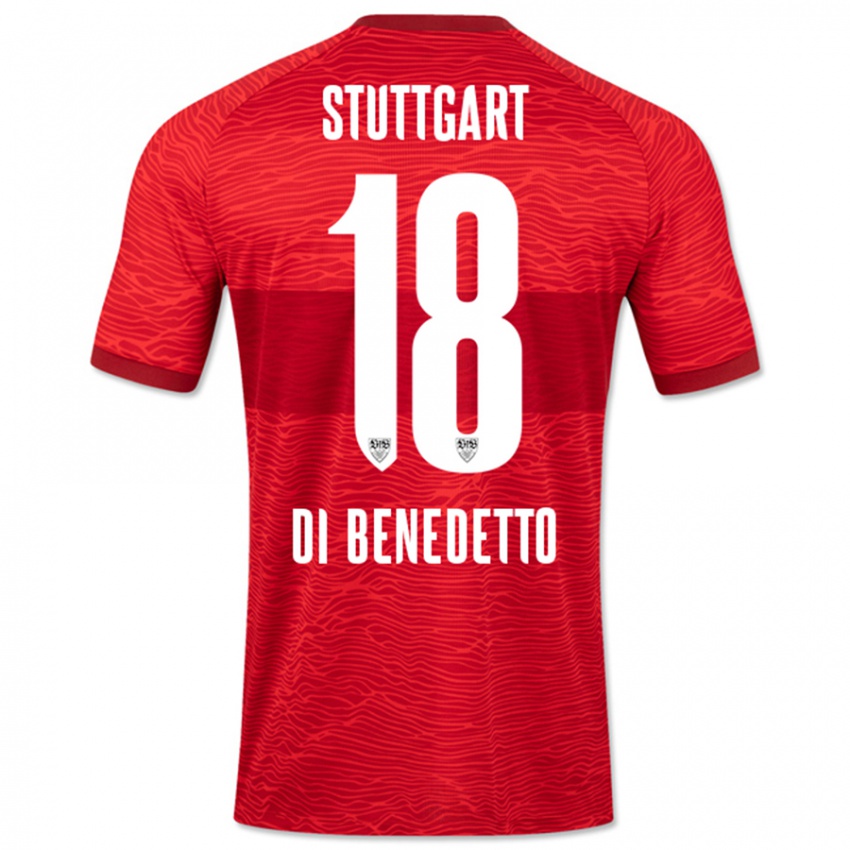 Criança Camisola Samuele Di Benedetto #18 Vermelho Alternativa 2023/24 Camisa