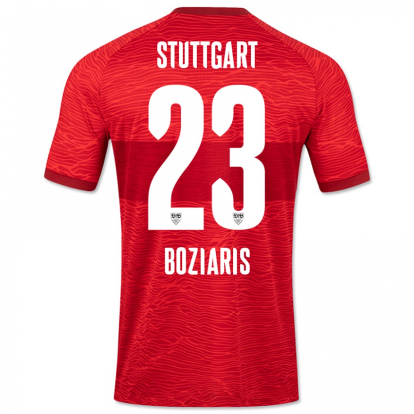 Criança Camisola Giannis Boziaris #23 Vermelho Alternativa 2023/24 Camisa