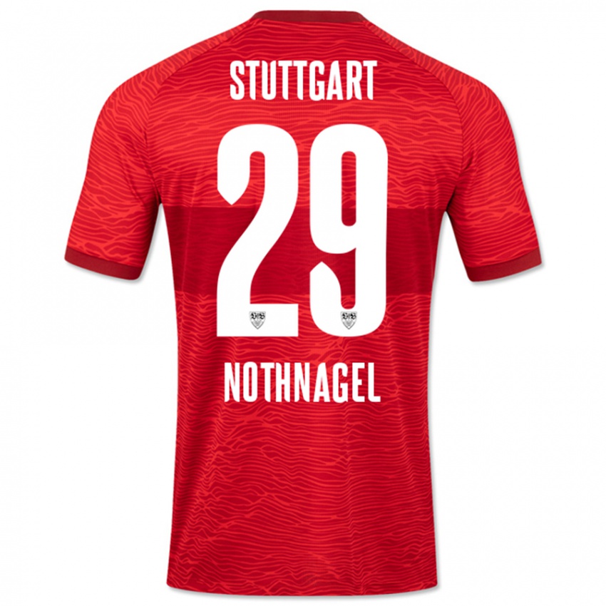 Criança Camisola Dominik Nothnagel #29 Vermelho Alternativa 2023/24 Camisa