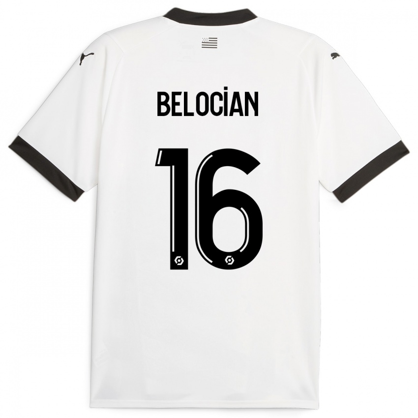 Criança Camisola Jeanuël Belocian #16 Branco Alternativa 2023/24 Camisa