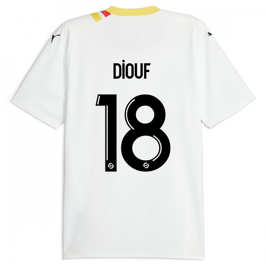 Criança Camisola Andy Diouf #18 Preto Alternativa 2023/24 Camisa