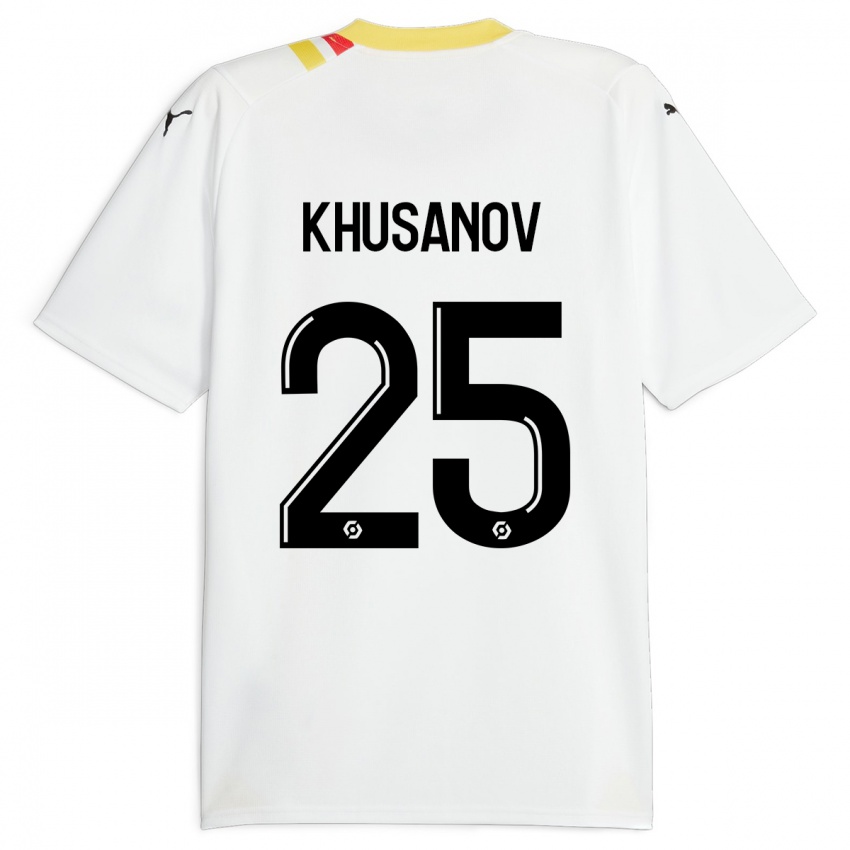 Criança Camisola Abdukodir Khusanov #25 Preto Alternativa 2023/24 Camisa