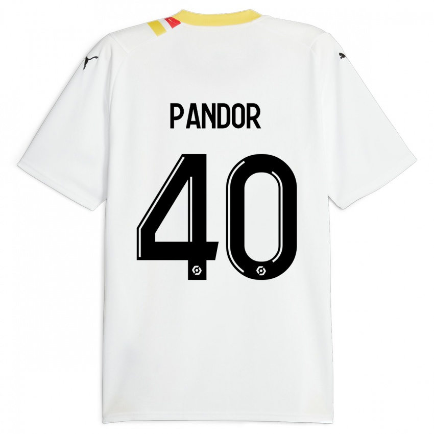 Criança Camisola Yannick Pandor #40 Preto Alternativa 2023/24 Camisa