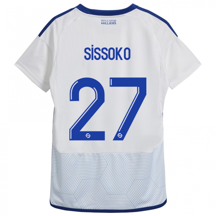 Criança Camisola Ibrahima Sissoko #27 Branco Alternativa 2023/24 Camisa