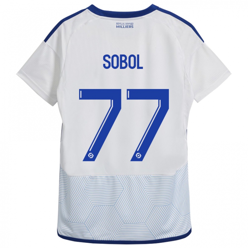 Criança Camisola Eduard Sobol #77 Branco Alternativa 2023/24 Camisa