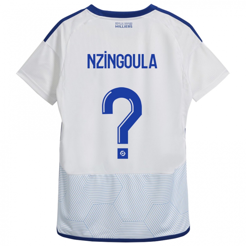 Criança Camisola Rabby Nzingoula #0 Branco Alternativa 2023/24 Camisa