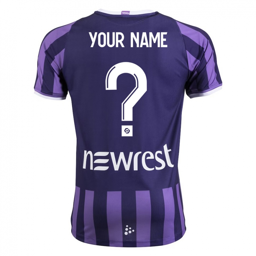 Criança Camisola Seu Nome #0 Roxo Alternativa 2023/24 Camisa